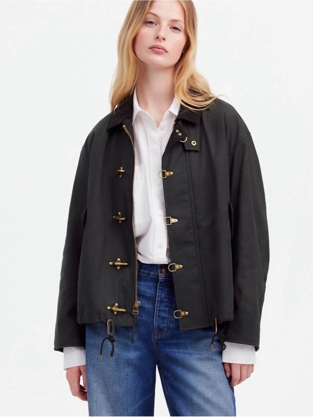 Madewell x Alpha Industries Waxed Cotton Car Coat